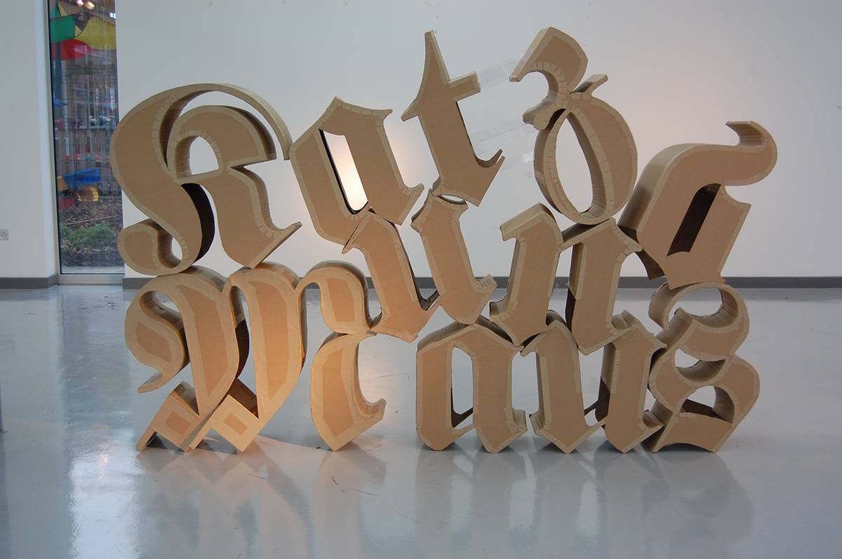 typography    3d Letterform Katz und Mous