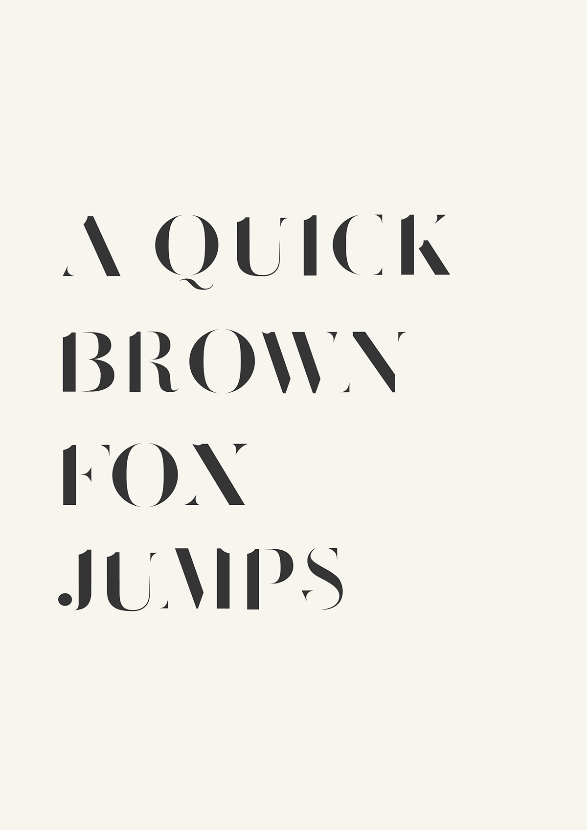 Typeface serif Classic Display font contrast