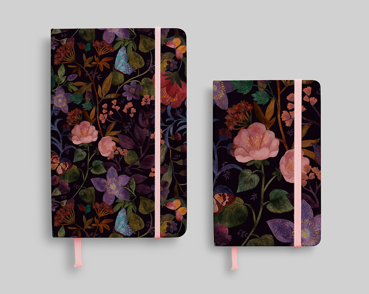 wallpaper pattern textile floral watercolor art seamless pattern design decoration