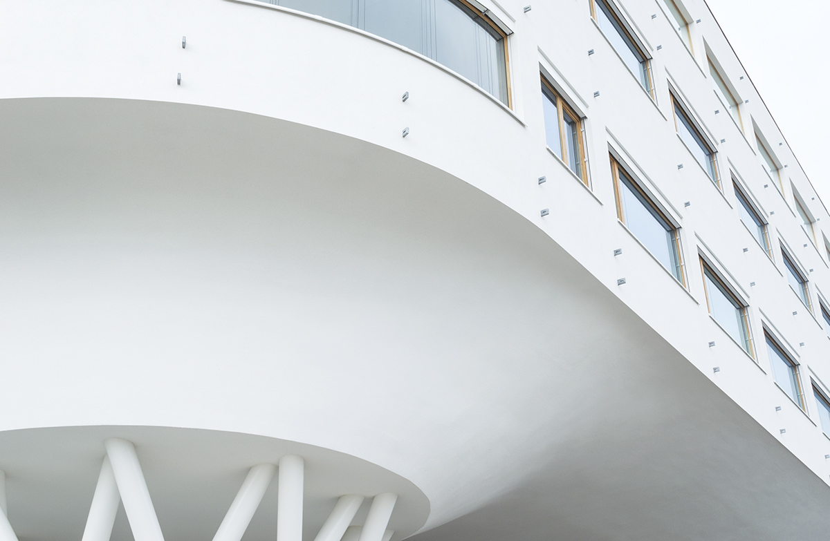 architectural AZ Zeno hospital knokke-heist belgium minimal minimalistic White