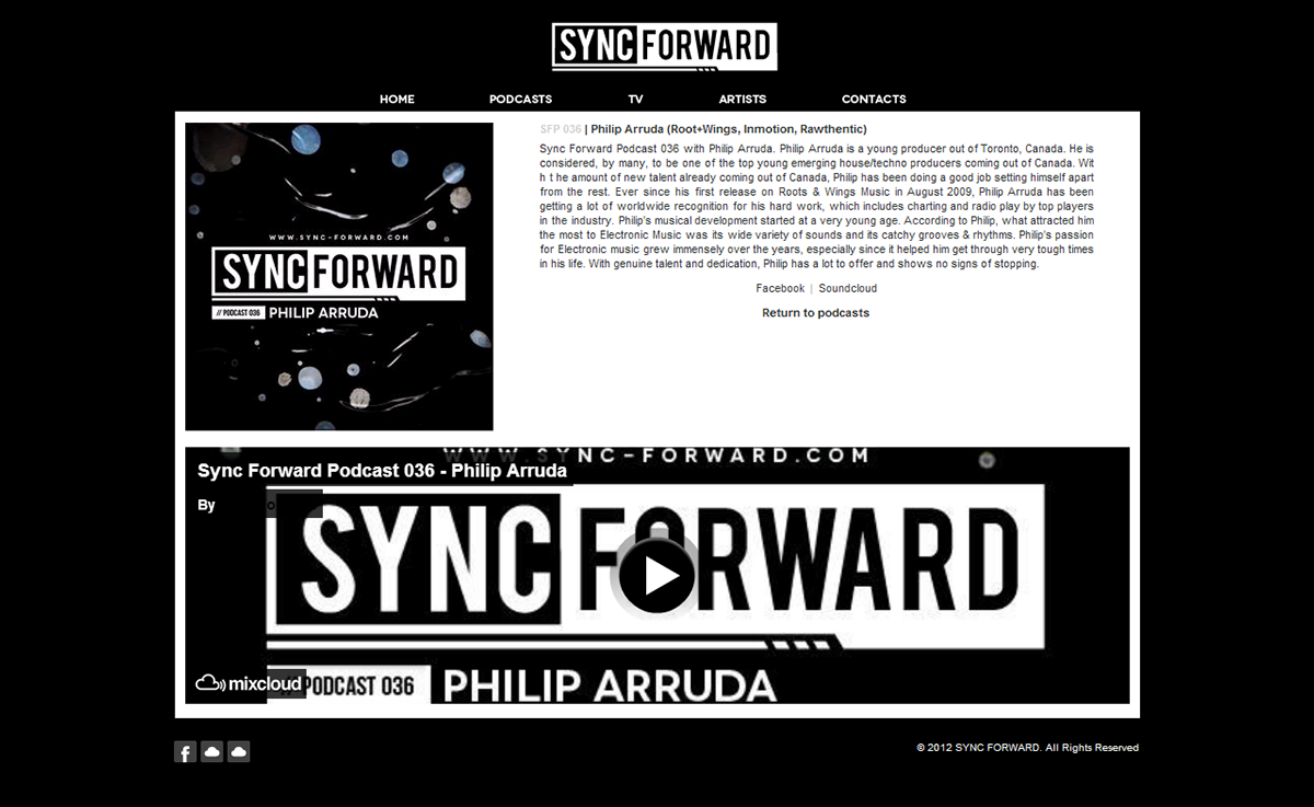 Sync Forward sync forward Webdesign Website Podcasts