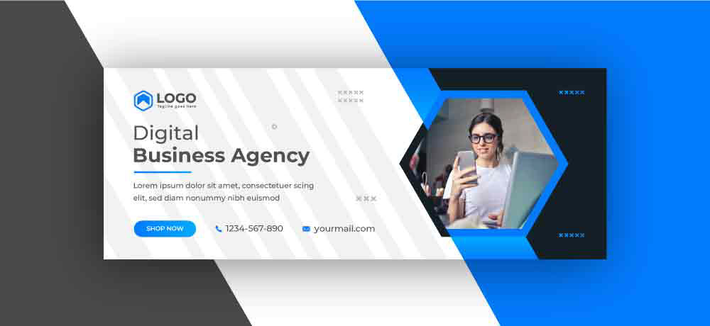 agency banner cover digital marketing facebook facebook banner graphic design  instagram marketing   Social media post