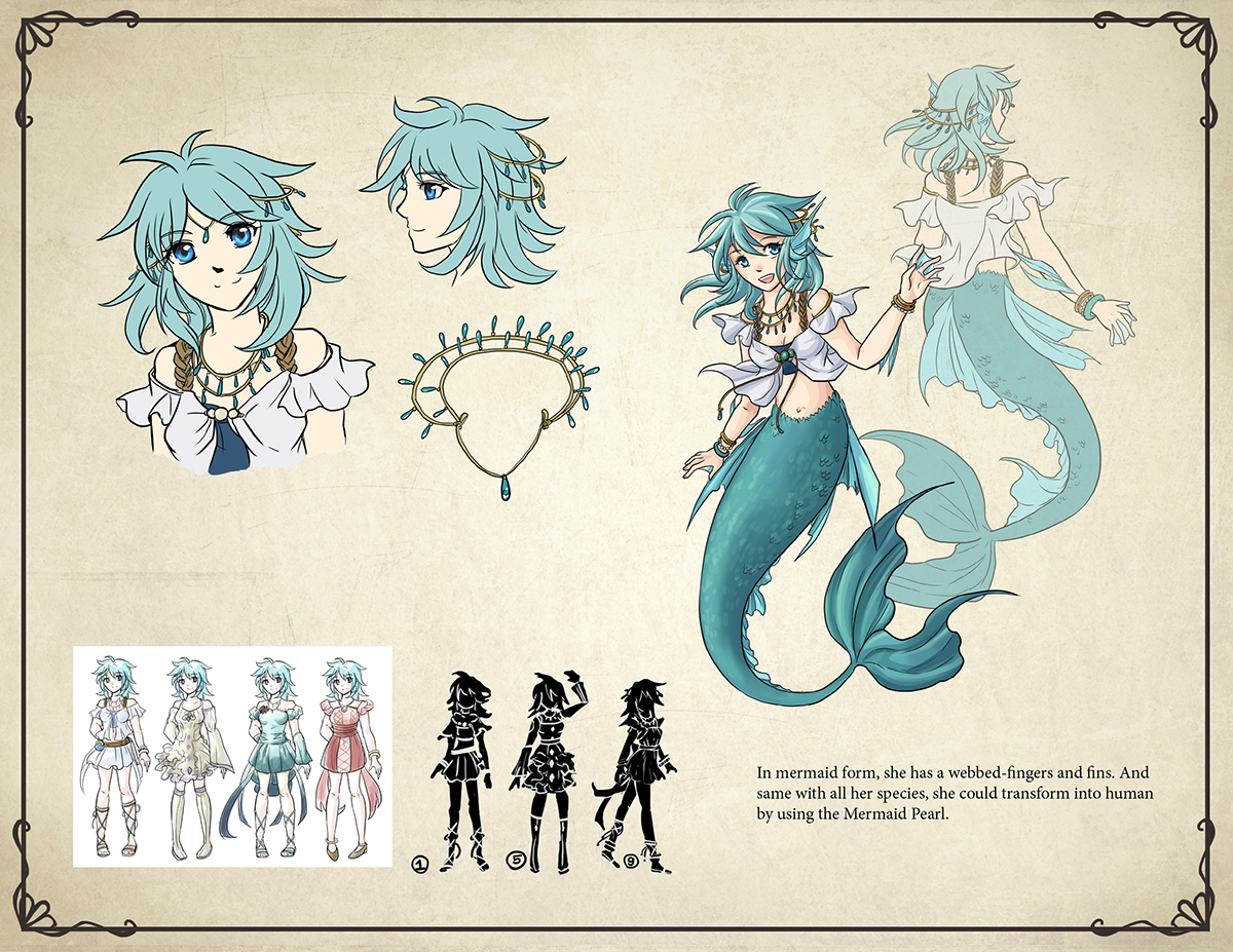 SCAD concept art mermaid treasure Novel adaptation Original