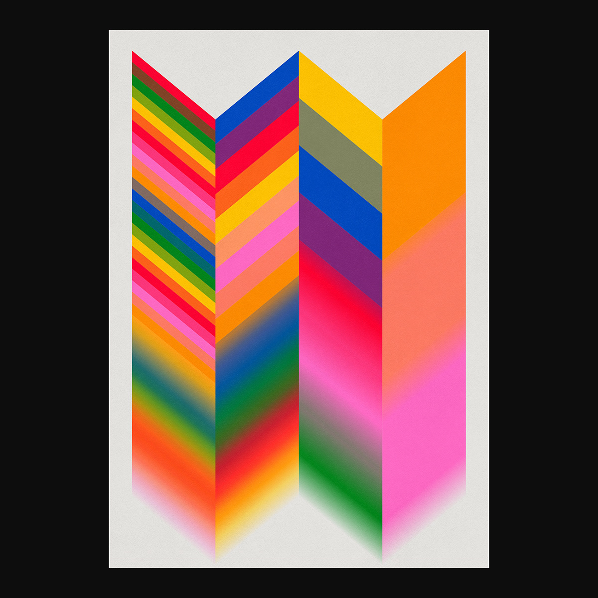 abstract art challenge color modern geometric poster print vibrant