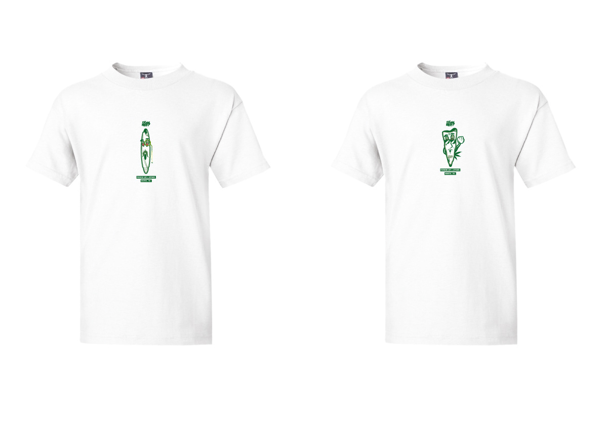 Skew & Whiff Spliff Man & Blunt Man T-Shirt Design