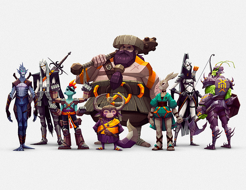 Team of characters on Behance