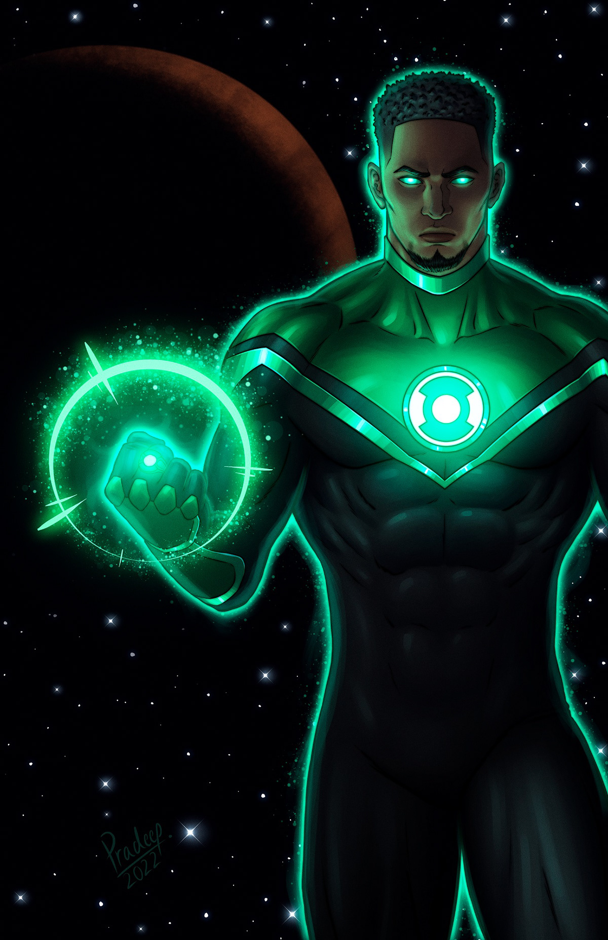 Dc Comics Fan Art Green Lantern Green Lantern Corps John Stewart