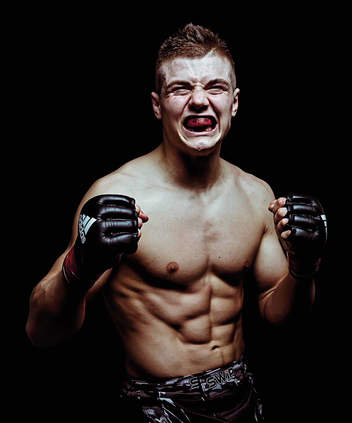 fighters portrait tattoo MMA Venator Fighting Championship after match Dark side