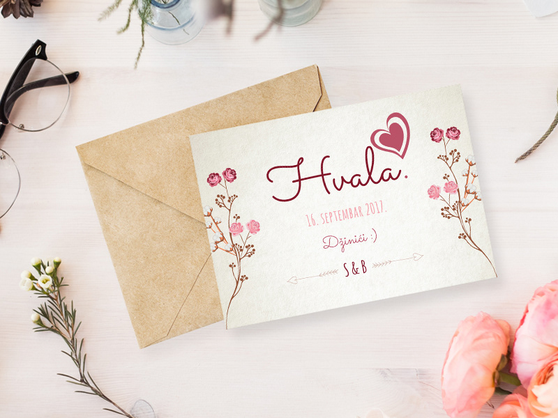 wedding Love invitations thank you card rsvp print design  design rustic floral Stationery