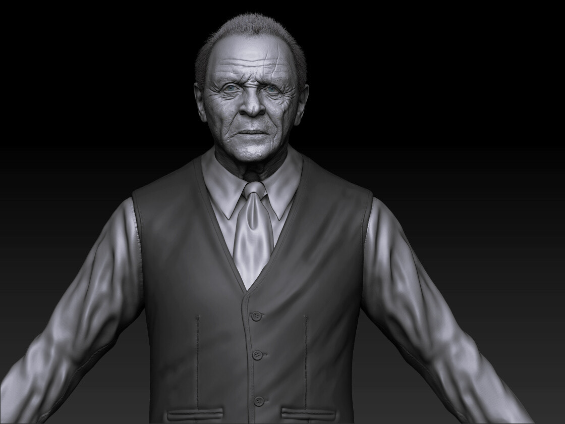 human face portrait model Zbrush Character 3D anatomy sculpture