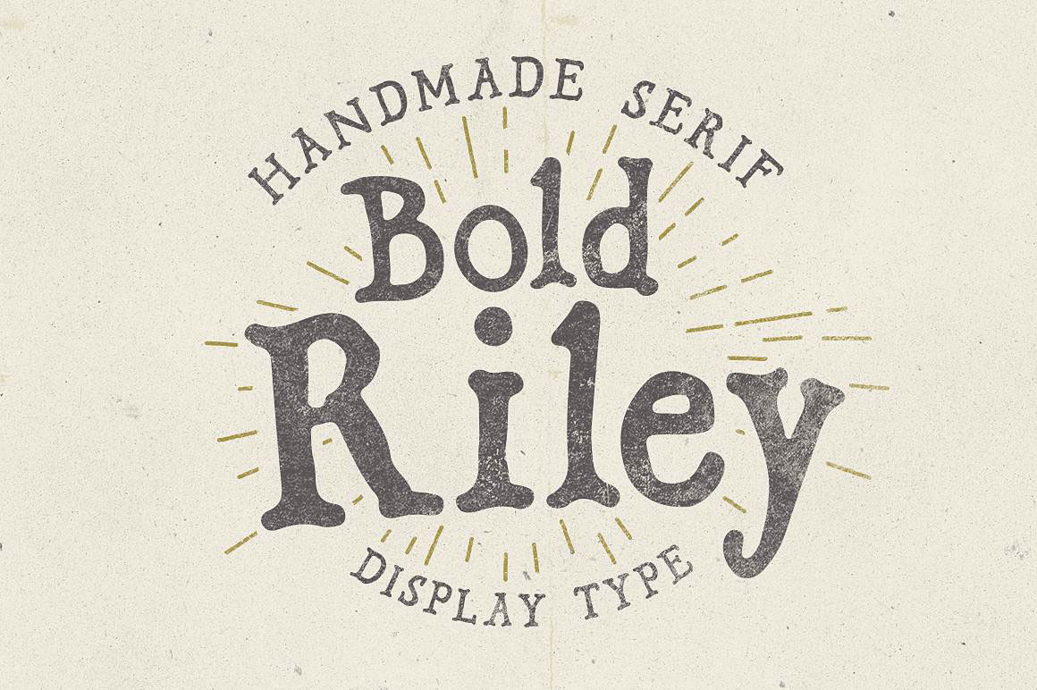 display type bold riley handmade type Typeface font fonts serif Free font free typeface