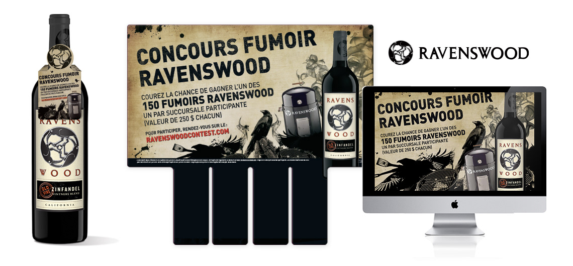 ravenswood wine vin Wine Marketing Promotion SAQ ezi constellation backercard necker Website contest website contest site internet concours