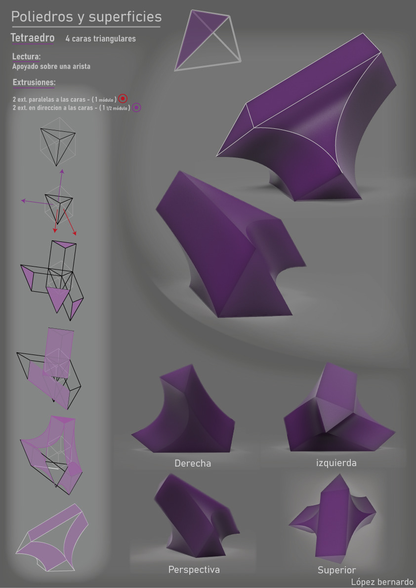 morfologia muñoz diseño industrial morfologia Superficies espaciales poliedro fadu uba