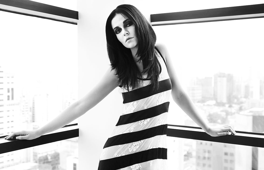 Fashion catalog Douglas Harris designer black & white images model Clothing