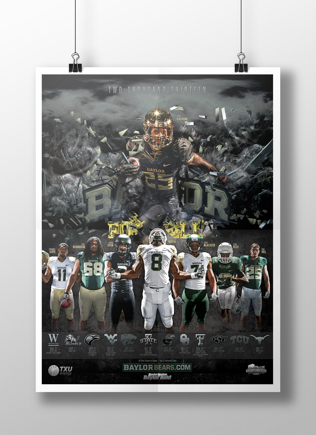 Baylor Athletics Posters