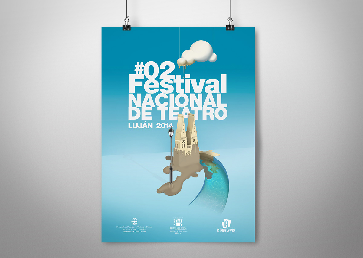 ilustracion diseño gráfico Web teatro festival