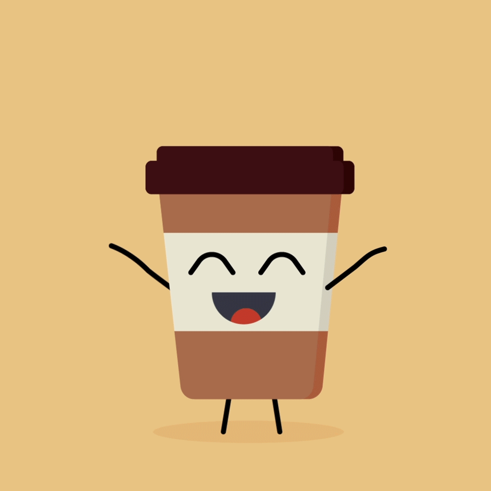 Coffee ILLUSTRATION MORNING animation gif happy Mug animated good morning g...