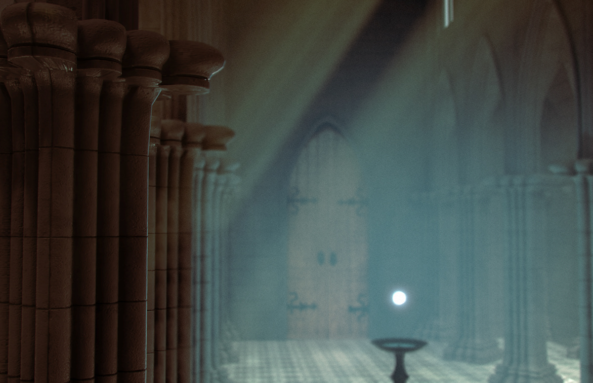 sanctuary CGI church gothic 3D 3d modeling
