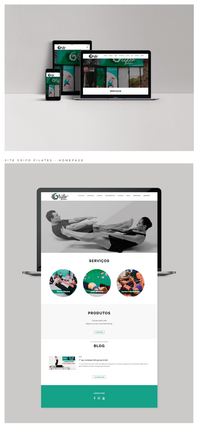 Website site Pilates Web Design 
