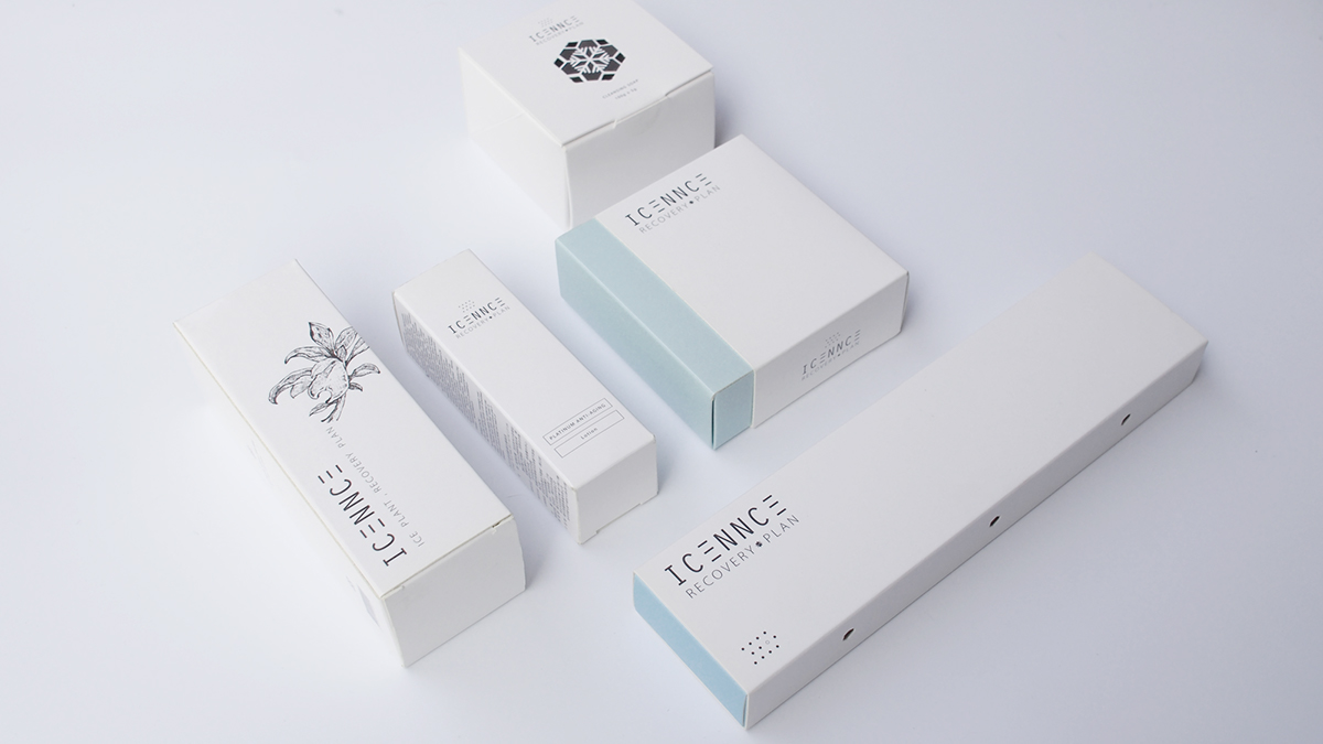 skin care IcePlant package logo CI