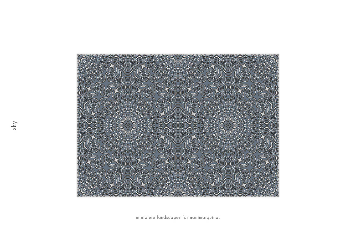 carpet code generative minimal design furniture design  Nature abstract
