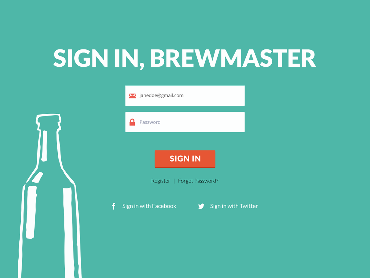 iPad beer UI app user experience design