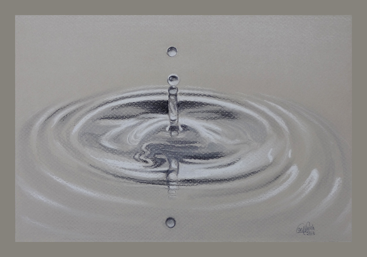 ripples Water Drops water pastel art art