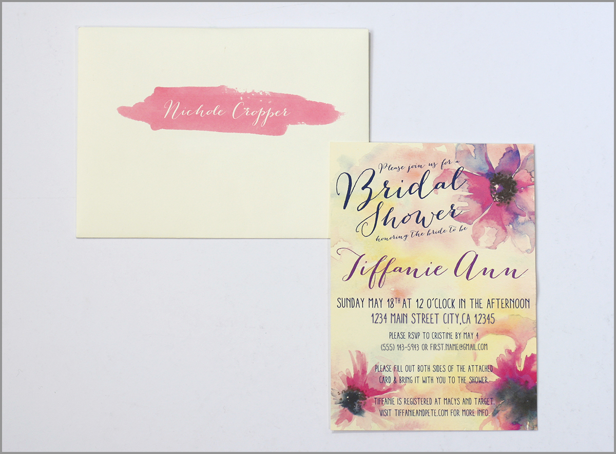 bridal shower Invitation custom invitations