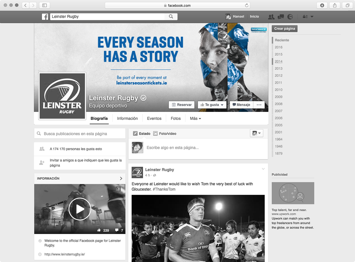 leinster Rugby blue season yellow black and white face sport player Divisions supporter story texture portrait collage