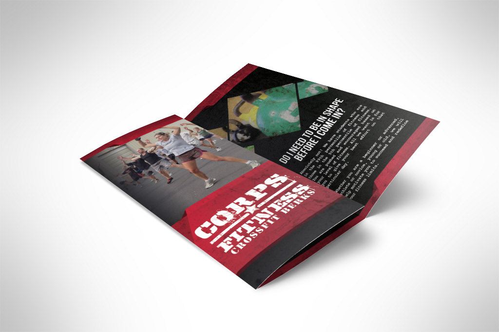 corps fitness trifold tri-fold pamphlet Military Crossfit exercise