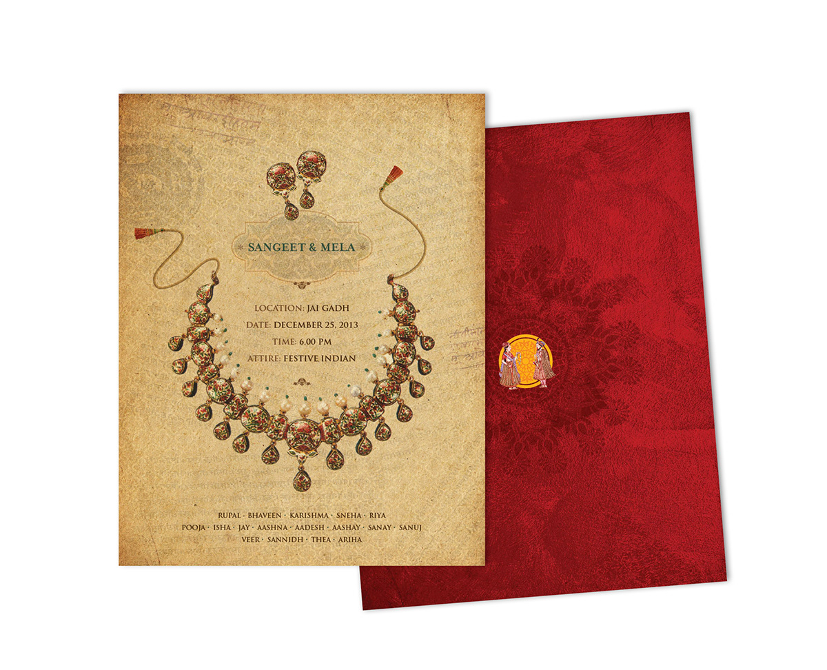 wedding Invitation Card India Jaipur culture