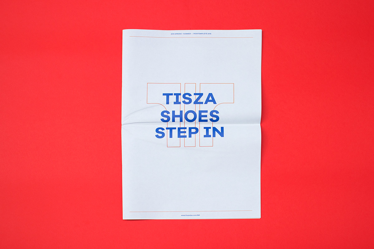 Tisza shoes tisza cipo Lookbook Website animations microsite pattern red blue stepin shoes newspaper brandbook newcollection