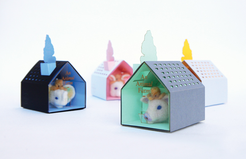 wadded    dream light  animal farm cute house package
