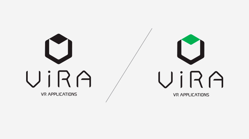 Logotype Corporate Identity vr Virtual reality brand Greece