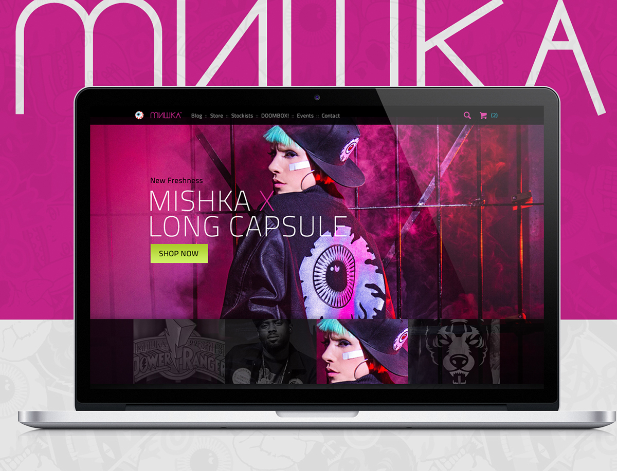 Website Concept ui design Mishka