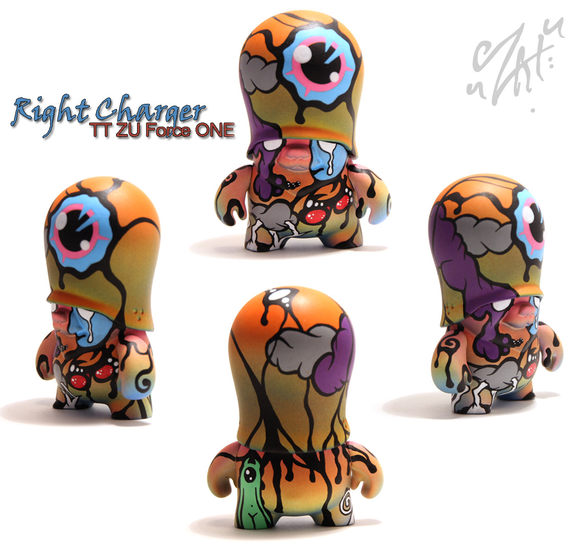 vinyl toy Qee Dunny Urban Vinyl Hand Painted sculpture Custom Teddy Trooper Munny Kidrobot