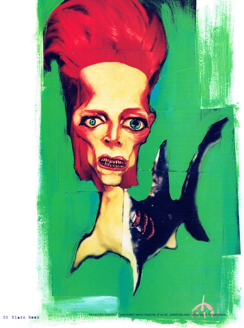 david bowie Bowie miguel villalobos he Physical Impossibility of Death in the Mind of Someone Living mixed media artwork