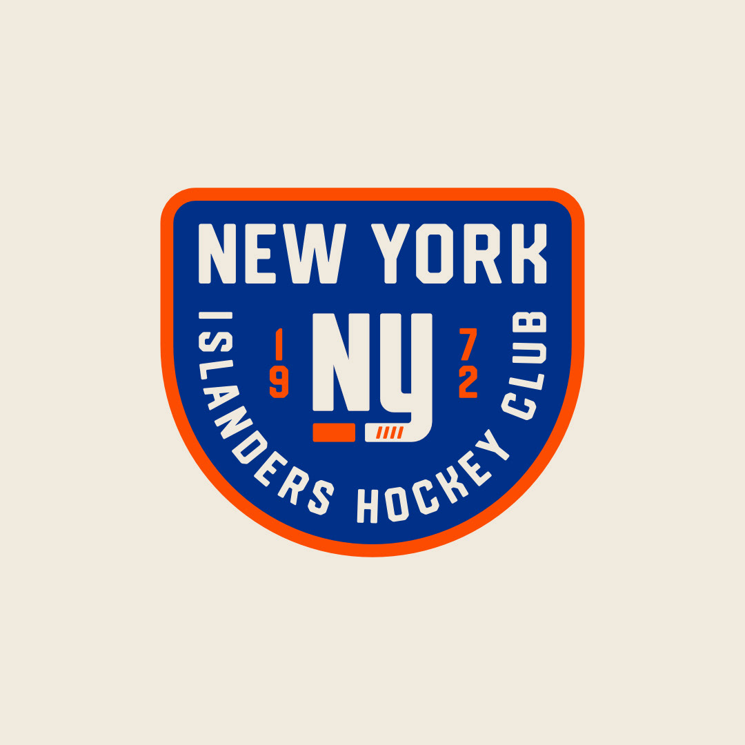 NHL logo Badge design New York Islanders