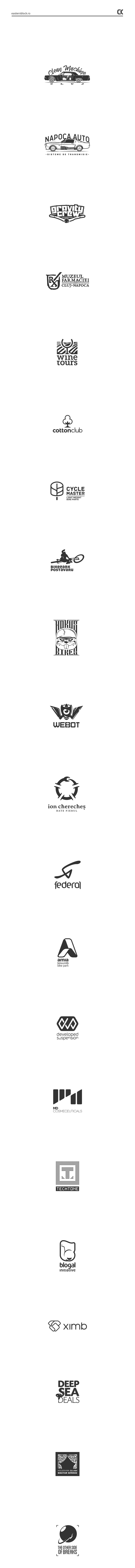 logo logofolio logos easternblock easternblock.ro rolli chereches identity Logo Design
