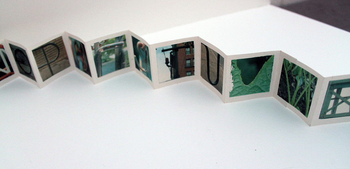 urban photography hand craft nyc alphabet miniature book accordion