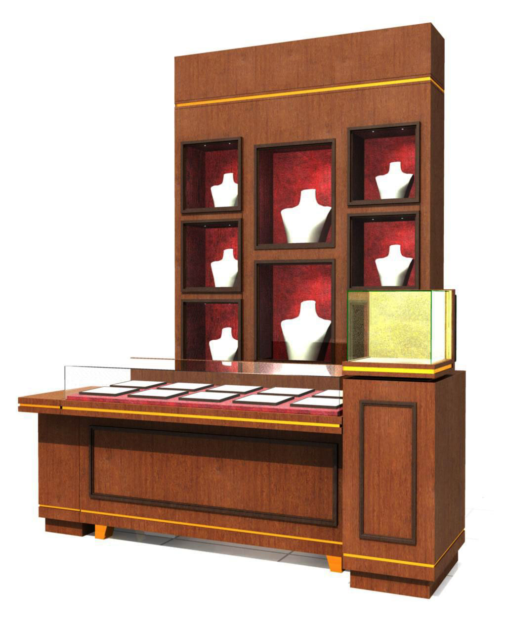 display counter  furniture  Illustration