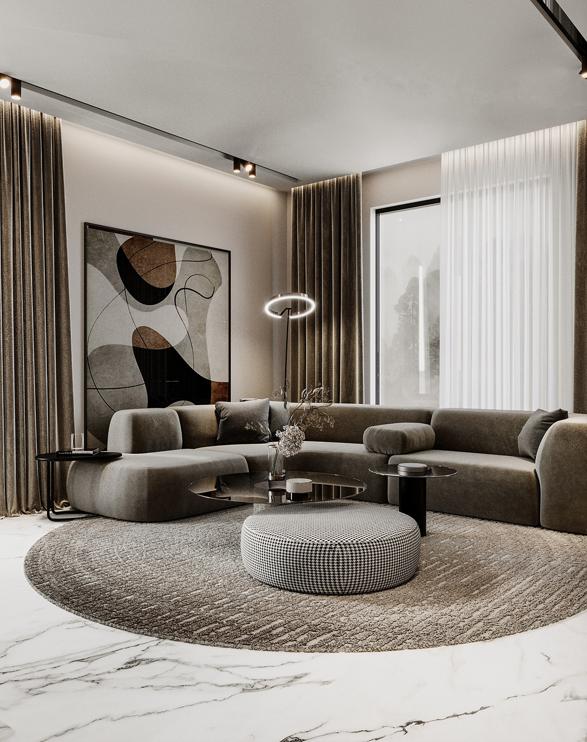3d max corona render  architecture visualization interior design  3ds max archviz modern Render 3D