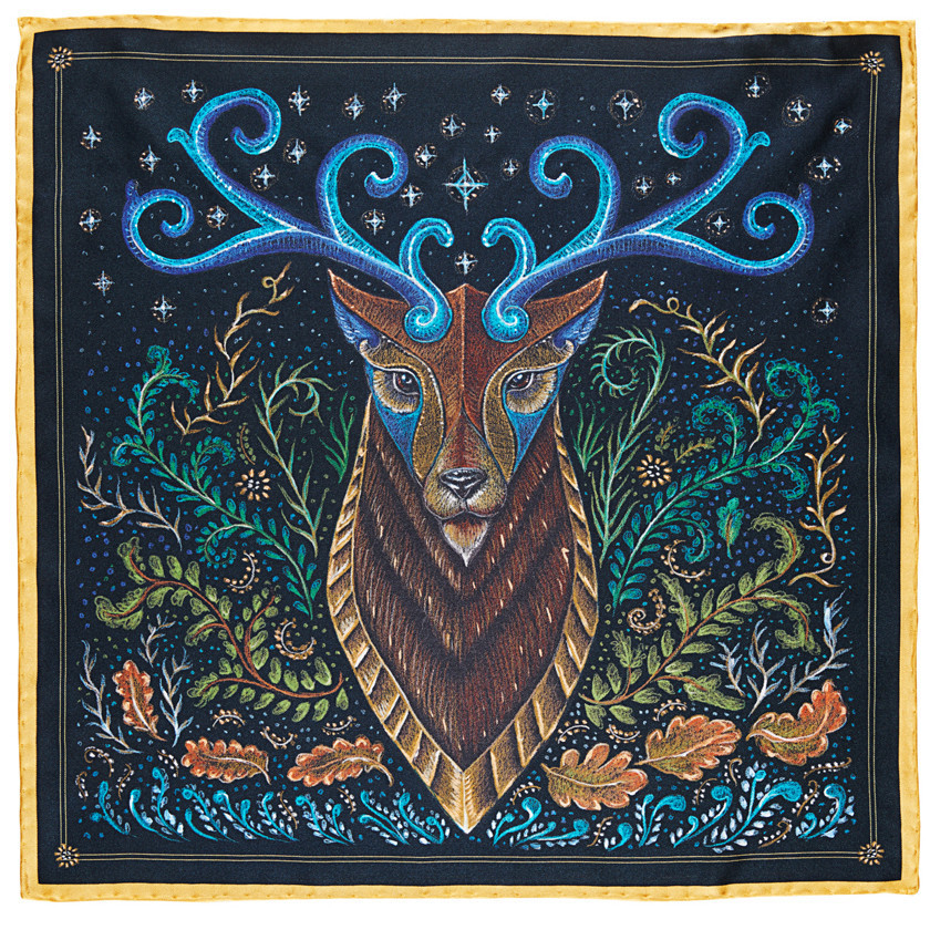 Adobe Portfolio deer stag Totem mythical mystical Colourful 