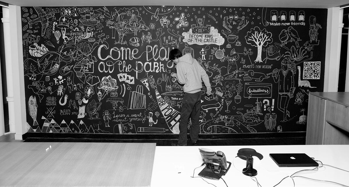 chalk Mural timelapse time-lapse Time Lapse chalk mural stopmotion artwork