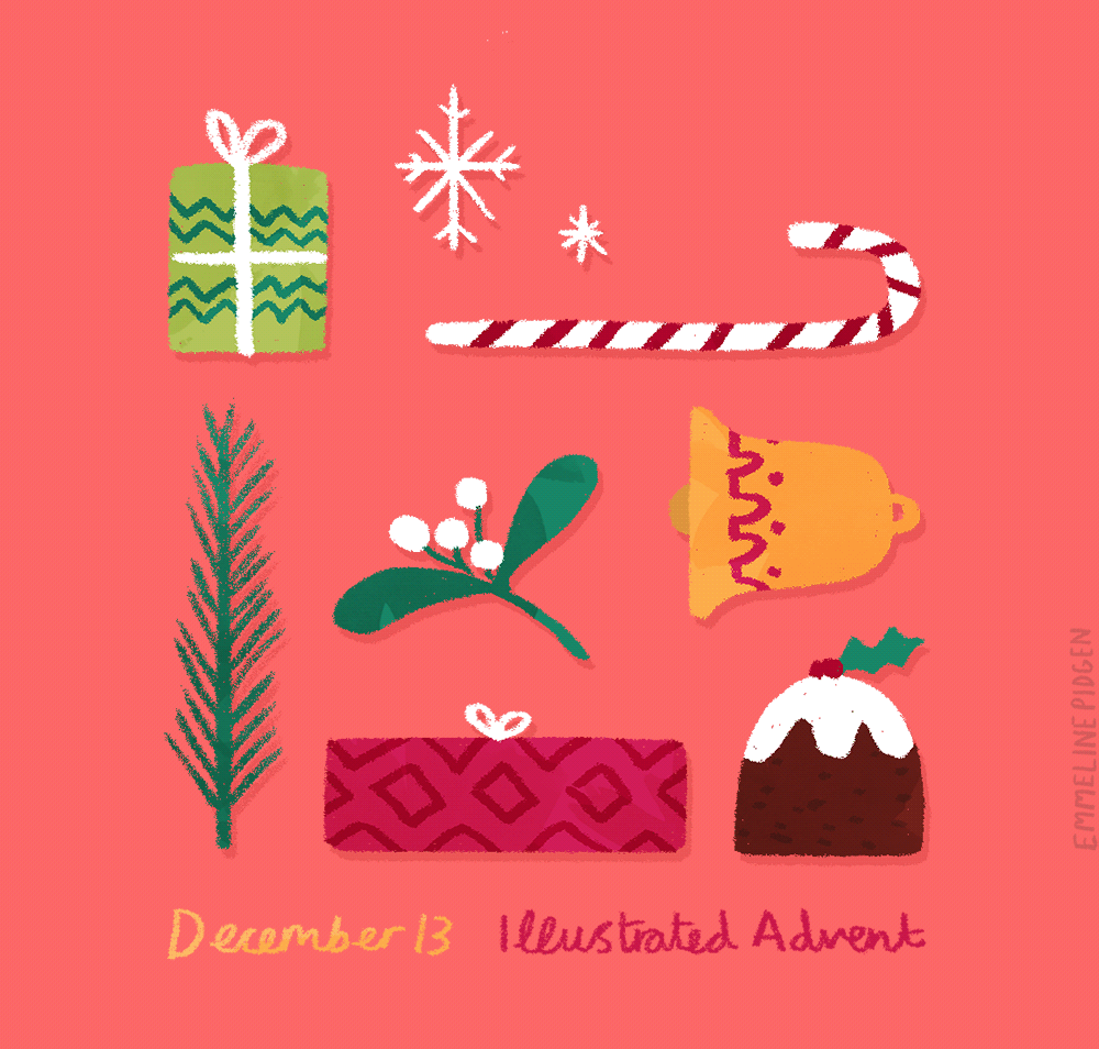 Christmas festive product simple graphic