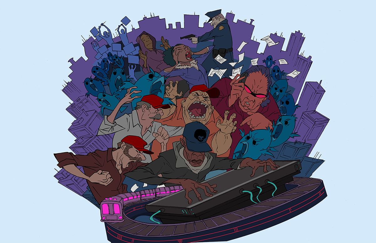 hip hop album cover beats music spiderverse purple pink buildings Pete Rock sp1200