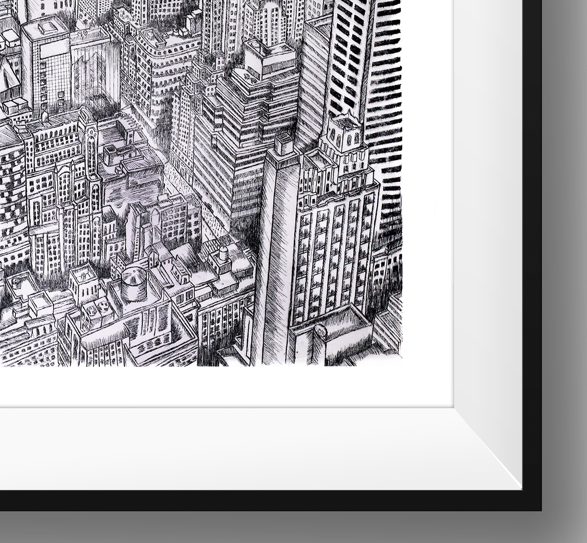 intaglio new york city etching print blackwork printmaking