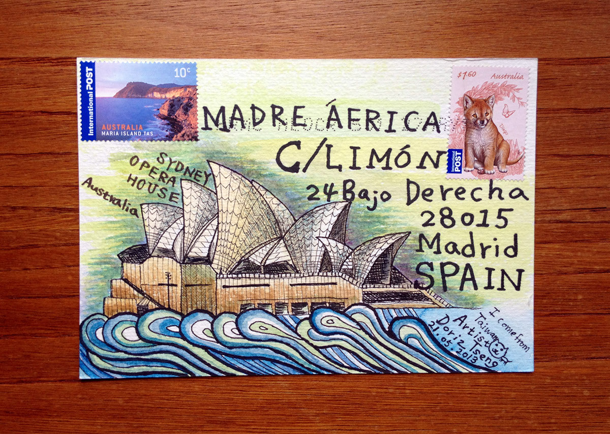 small art Project postcard postcards letters s.m.a.l.l. mailart Cannes africa oneshow madreafrica mail NGO ong