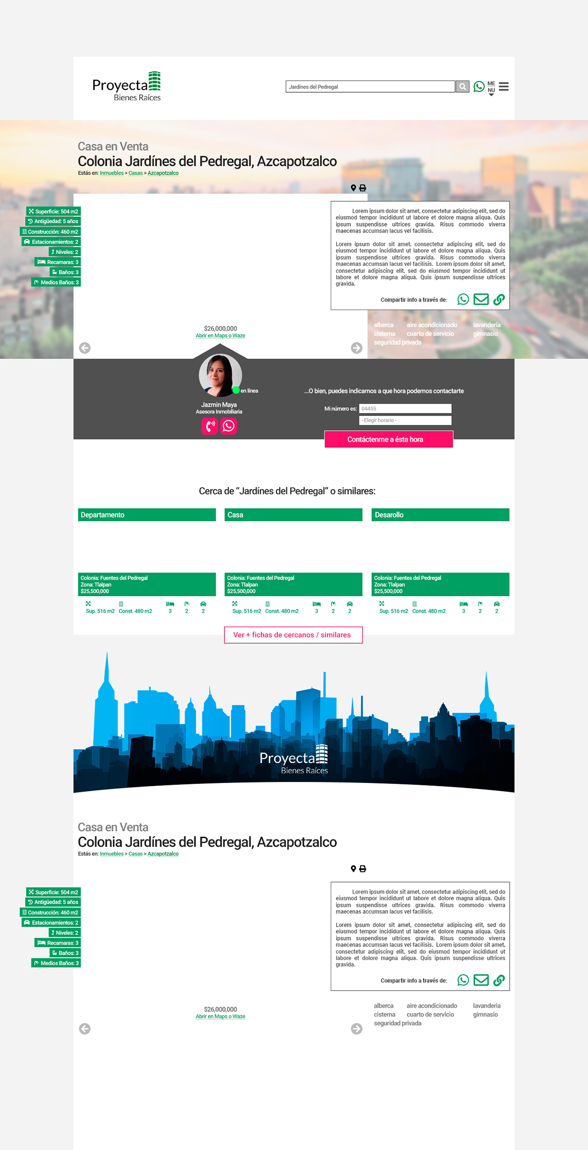 css3 html5 inmobiliaria Real State redesig SEO UI ux