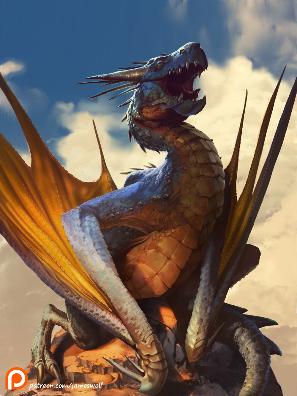 dragon sunbathing james wolf strehle fantasy epic 10 best